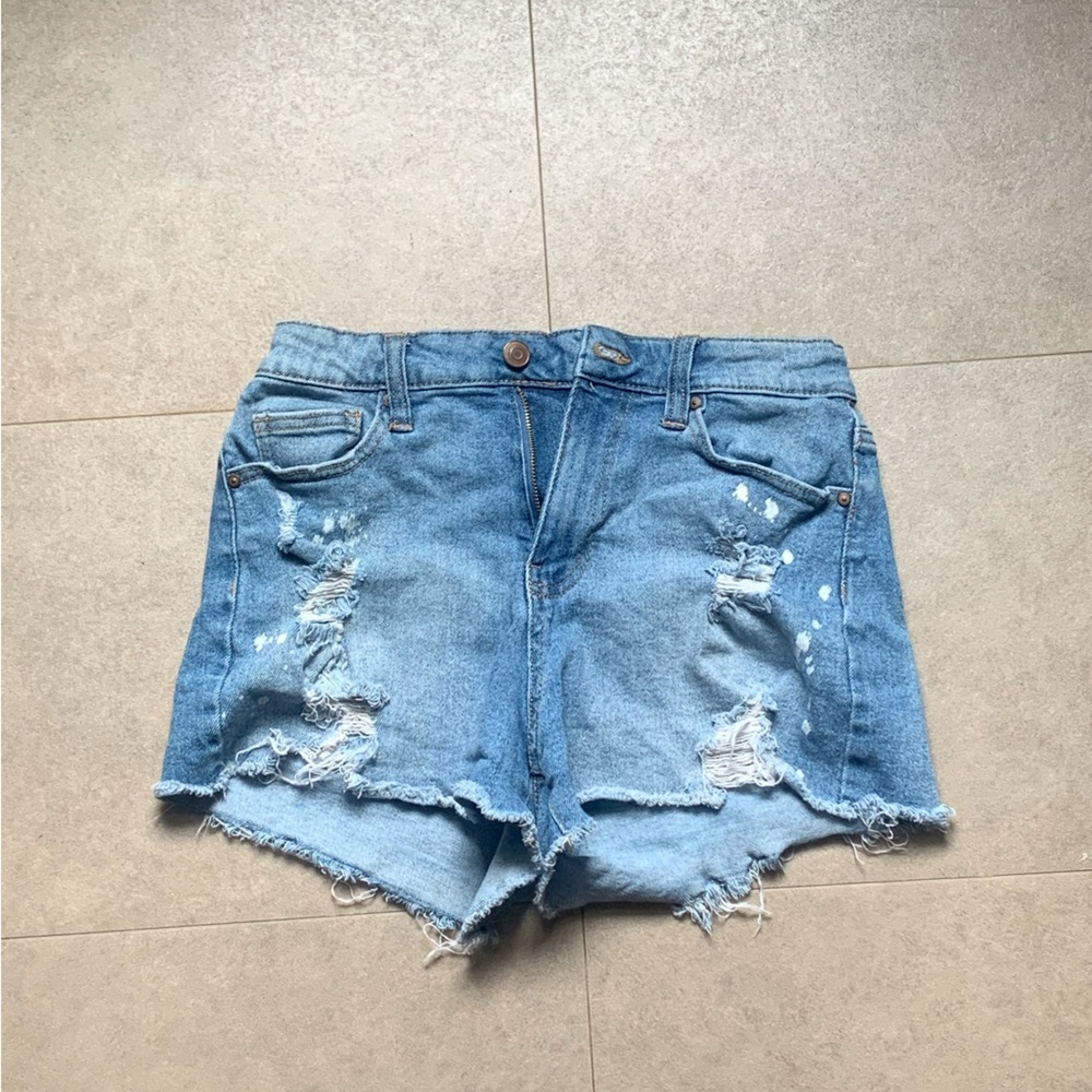 Distressed Denim Women Shorts